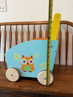 Labebe Wooden Baby Walker Wagon - Owl